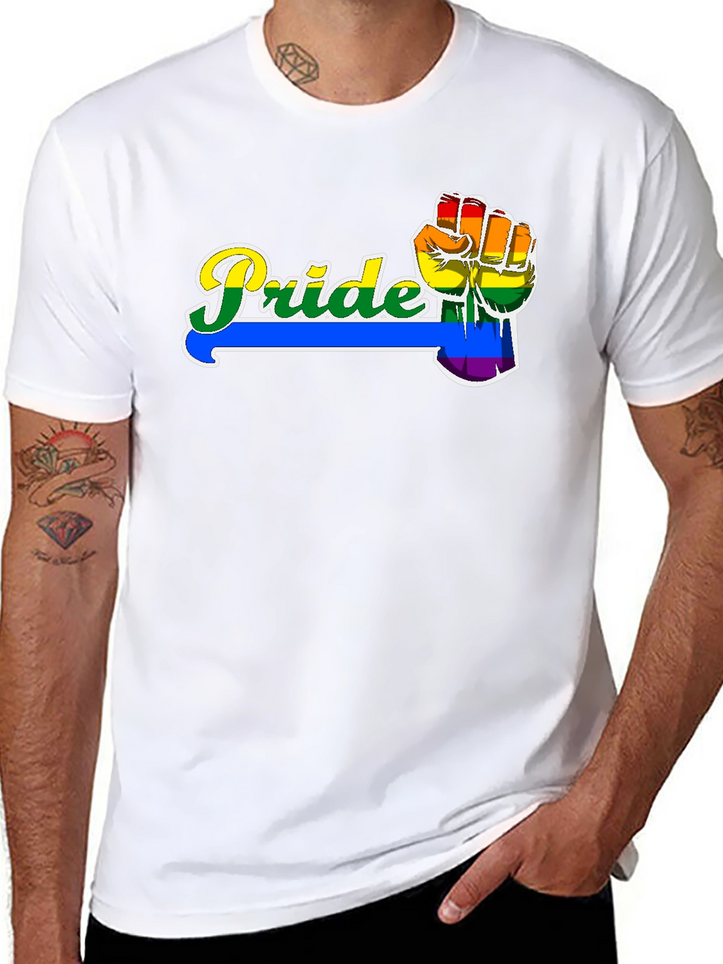 Pride Fist Graphic T-Shirt - LGBTQ+ Pride Month Tee