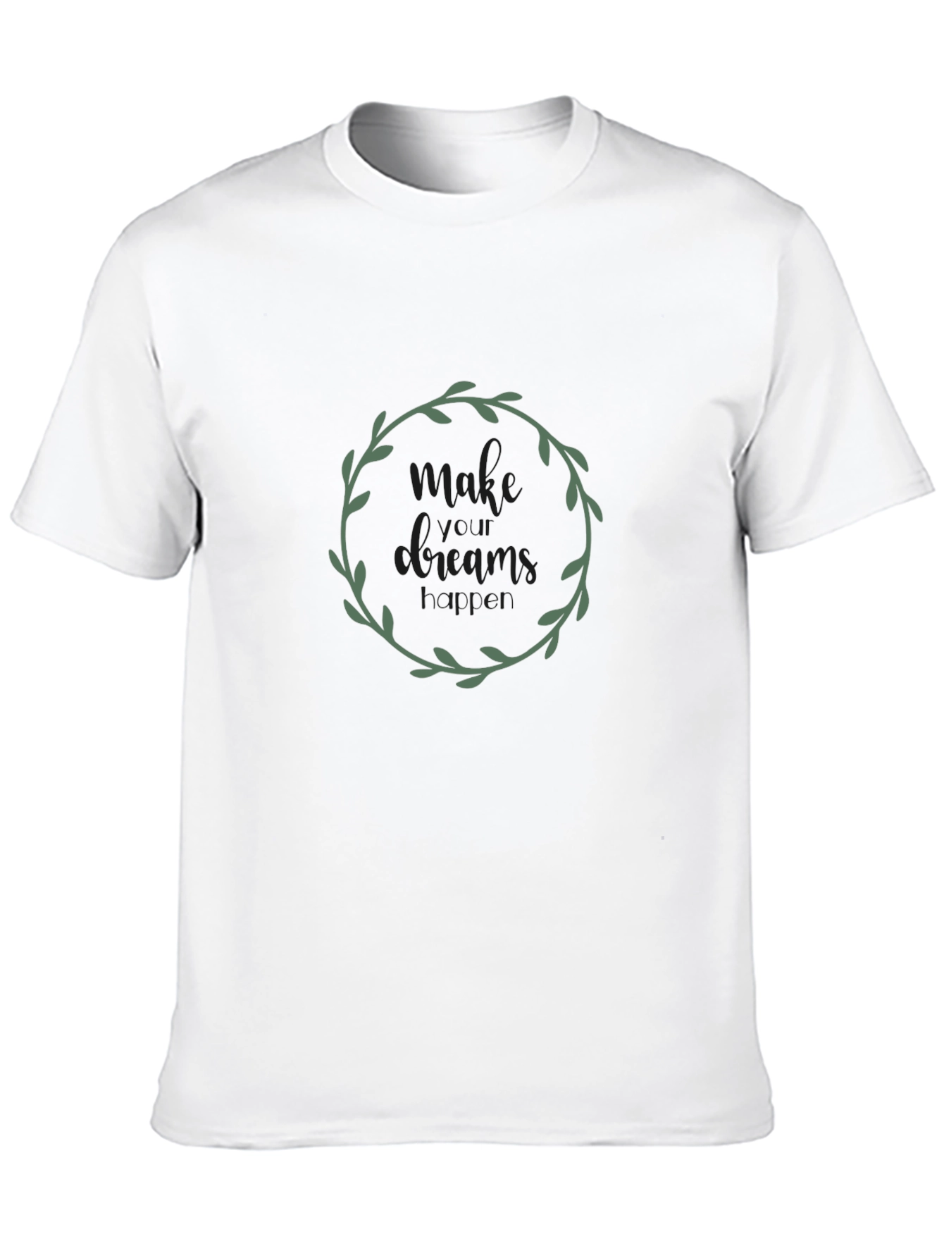 Make Your Dreams Happen Black Graphic Tee