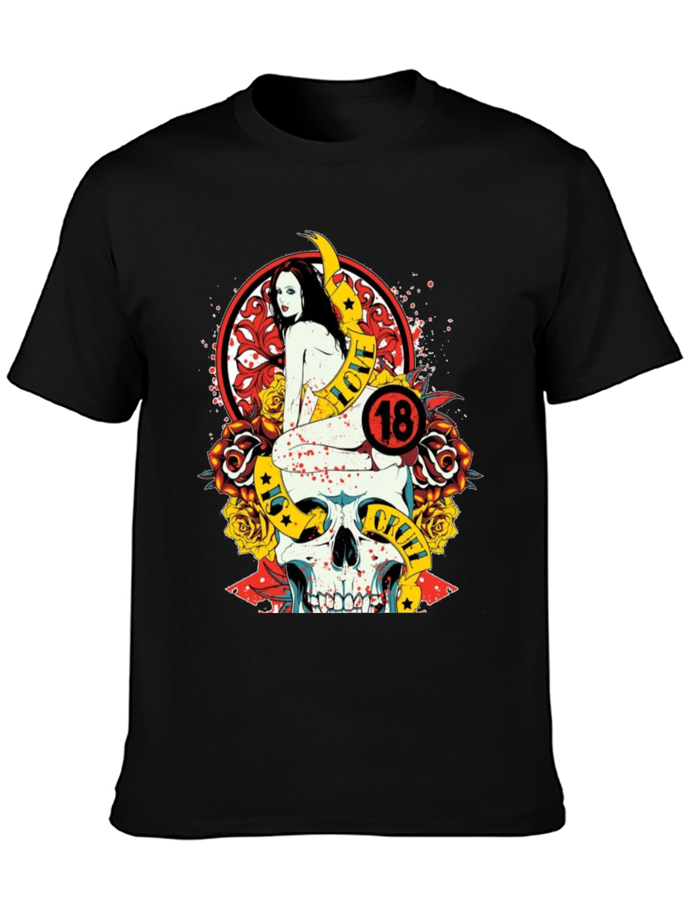 Skull & Roses Graphic Tee