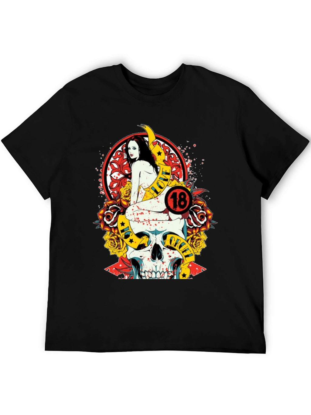 Skull & Roses Graphic Tee