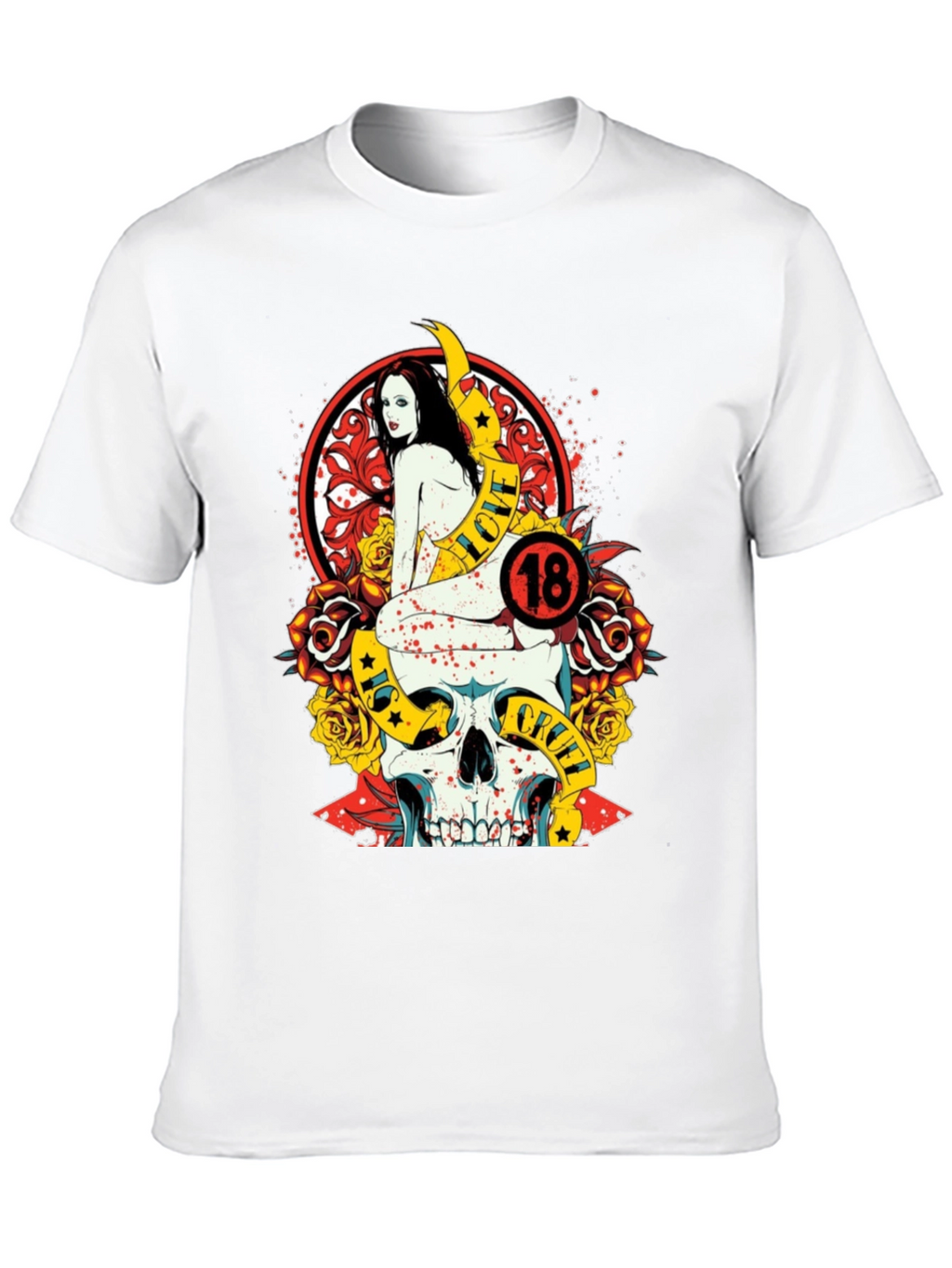 Skull & Roses Graphic Tee