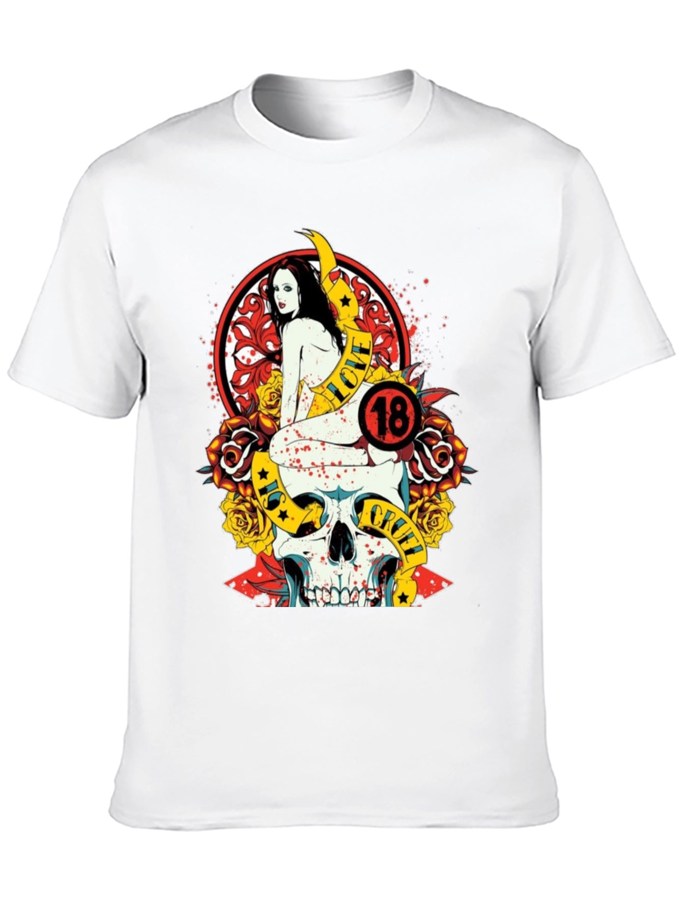 Skull & Roses Graphic Tee