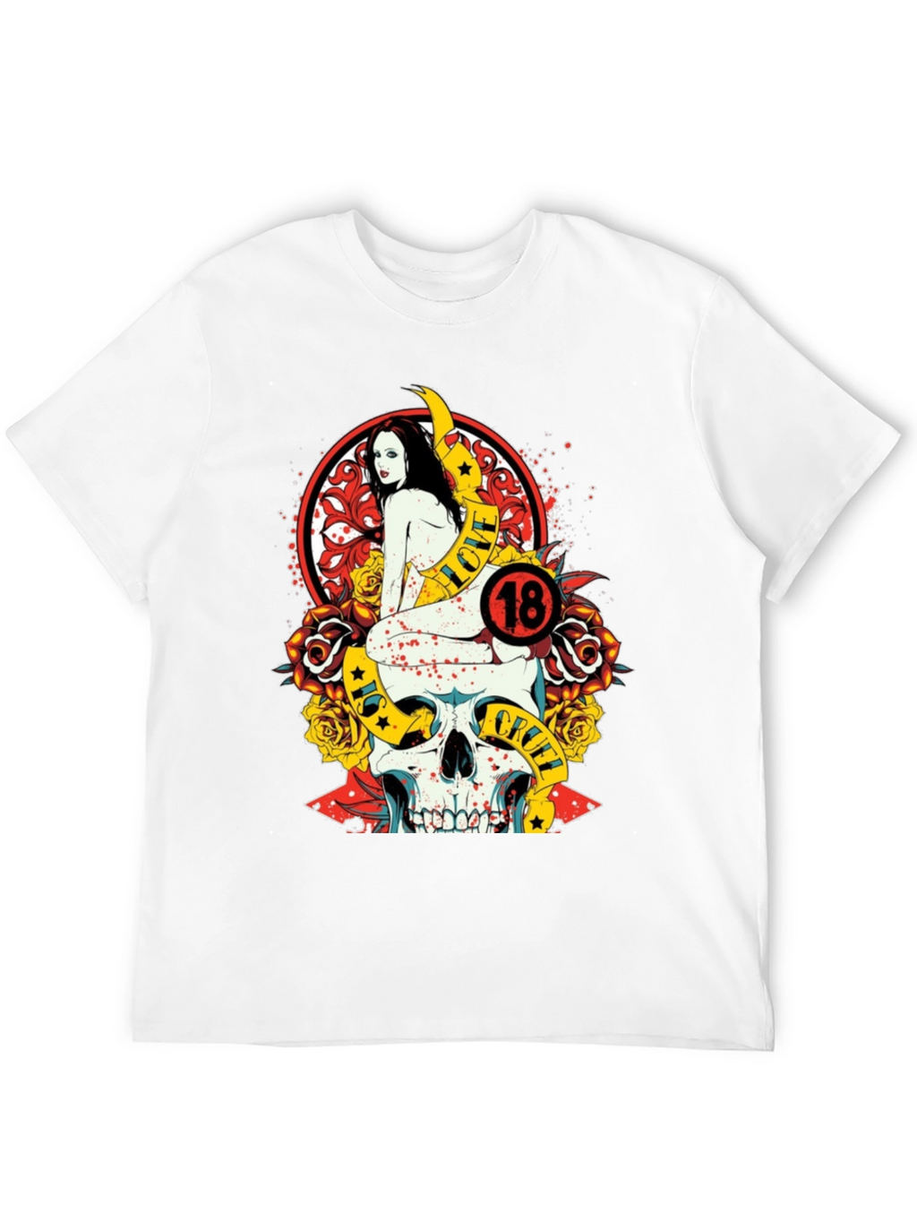 Skull & Roses Graphic Tee