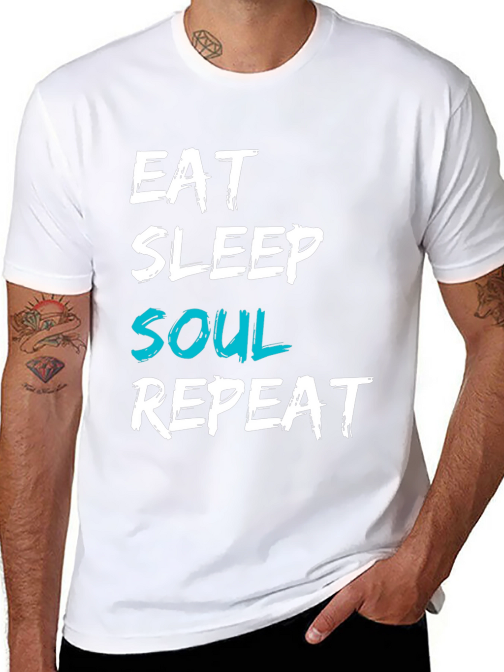 Eat Sleep Soul Repeat Graphic T-Shirt
