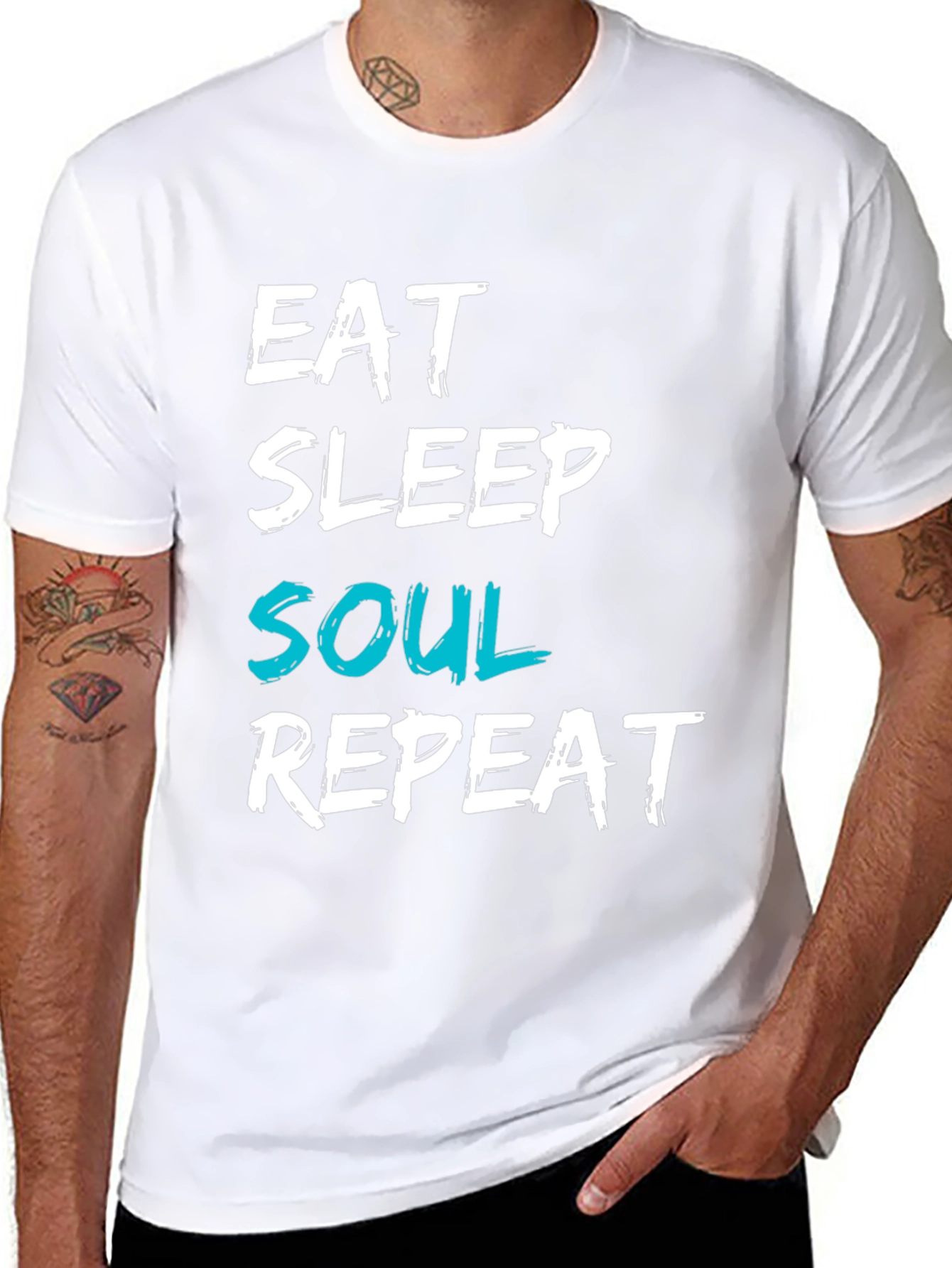 Eat Sleep Soul Repeat Graphic T-Shirt