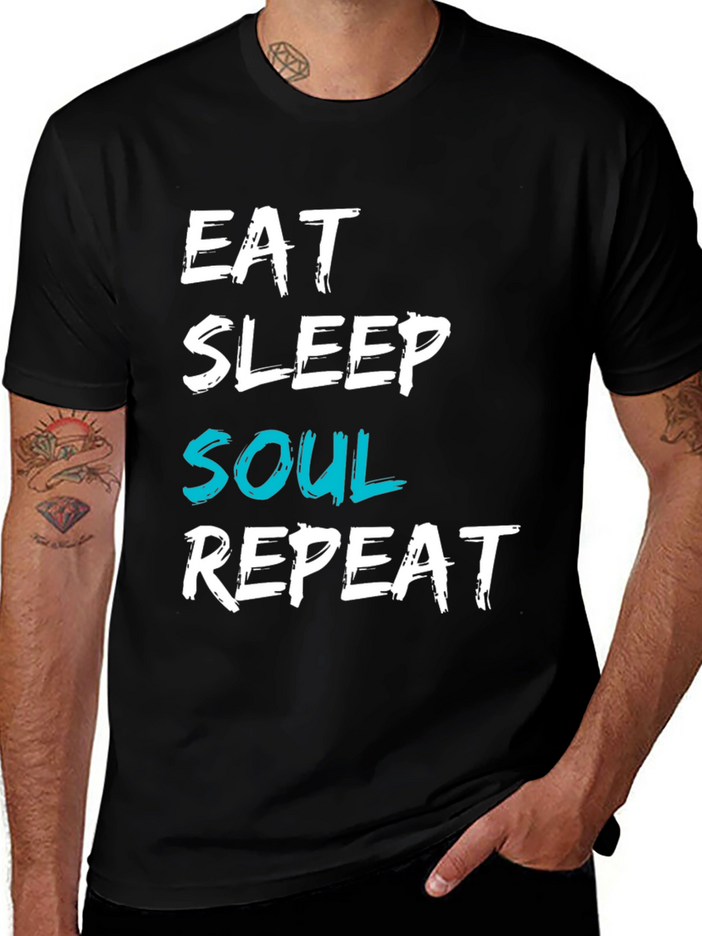 Eat Sleep Soul Repeat Graphic T-Shirt