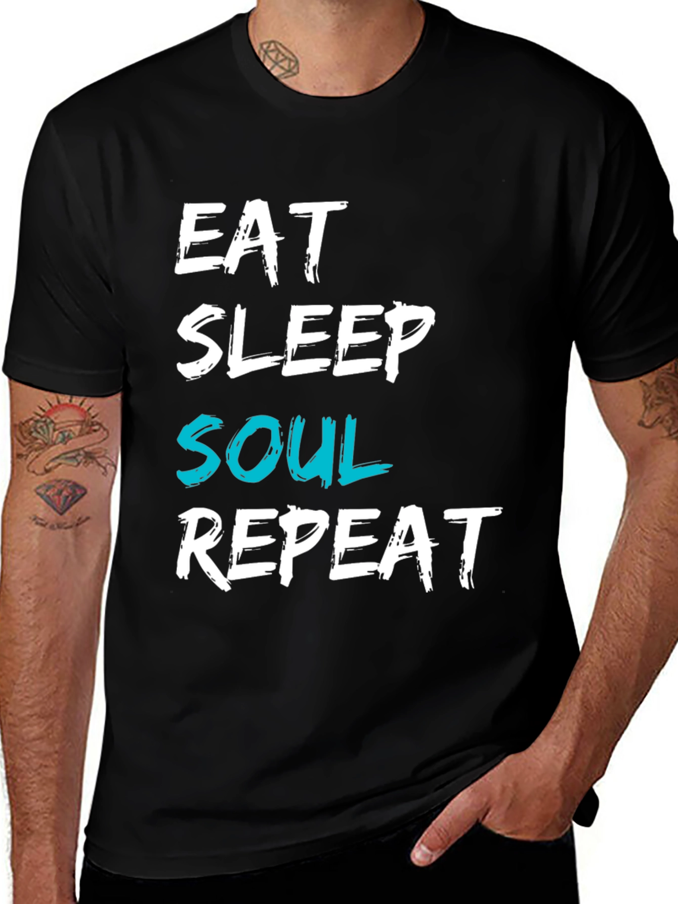 Eat Sleep Soul Repeat Graphic T-Shirt