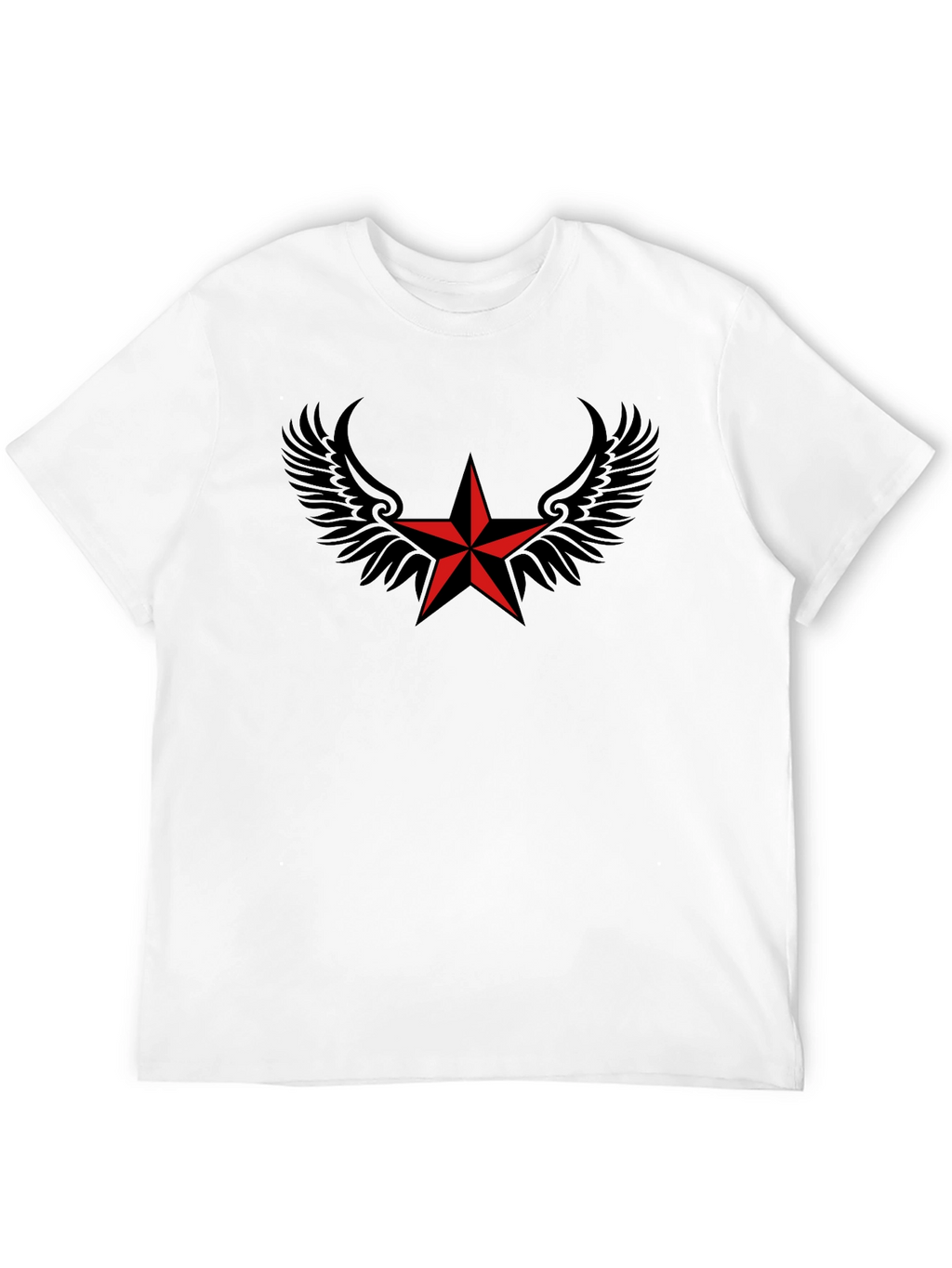 Winged Star Black T-Shirt