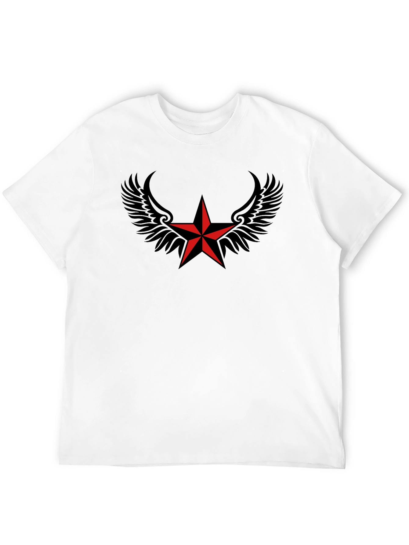 Winged Star Black T-Shirt
