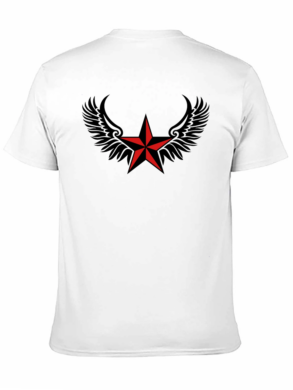 Winged Star Black T-Shirt