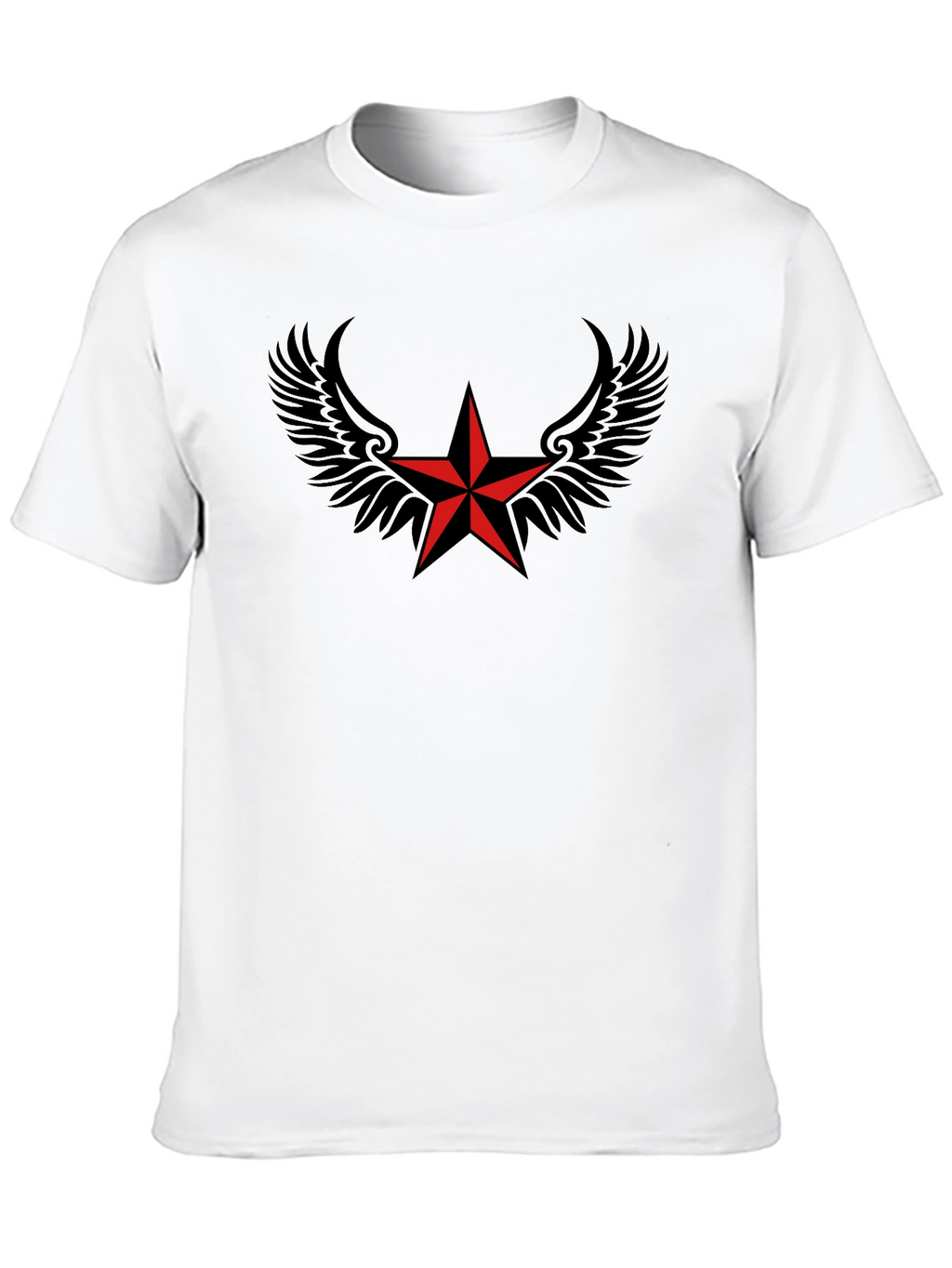 Winged Star Black T-Shirt