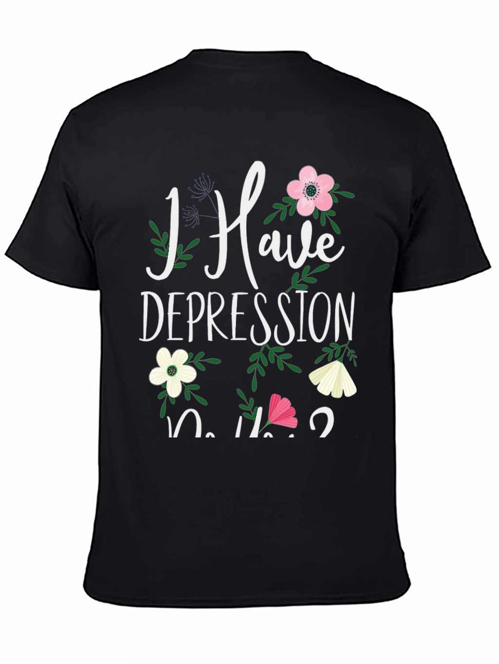 Floral Depression Awareness T-Shirt