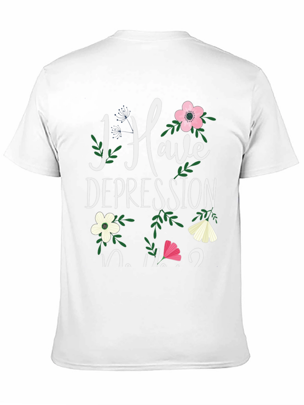 Floral Depression Awareness T-Shirt