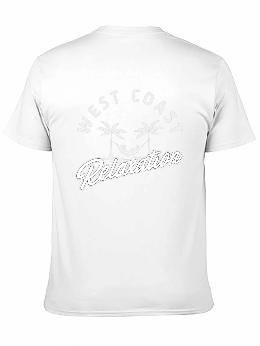 West Coast Relaxation T-Shirt - Black Cotton Tee