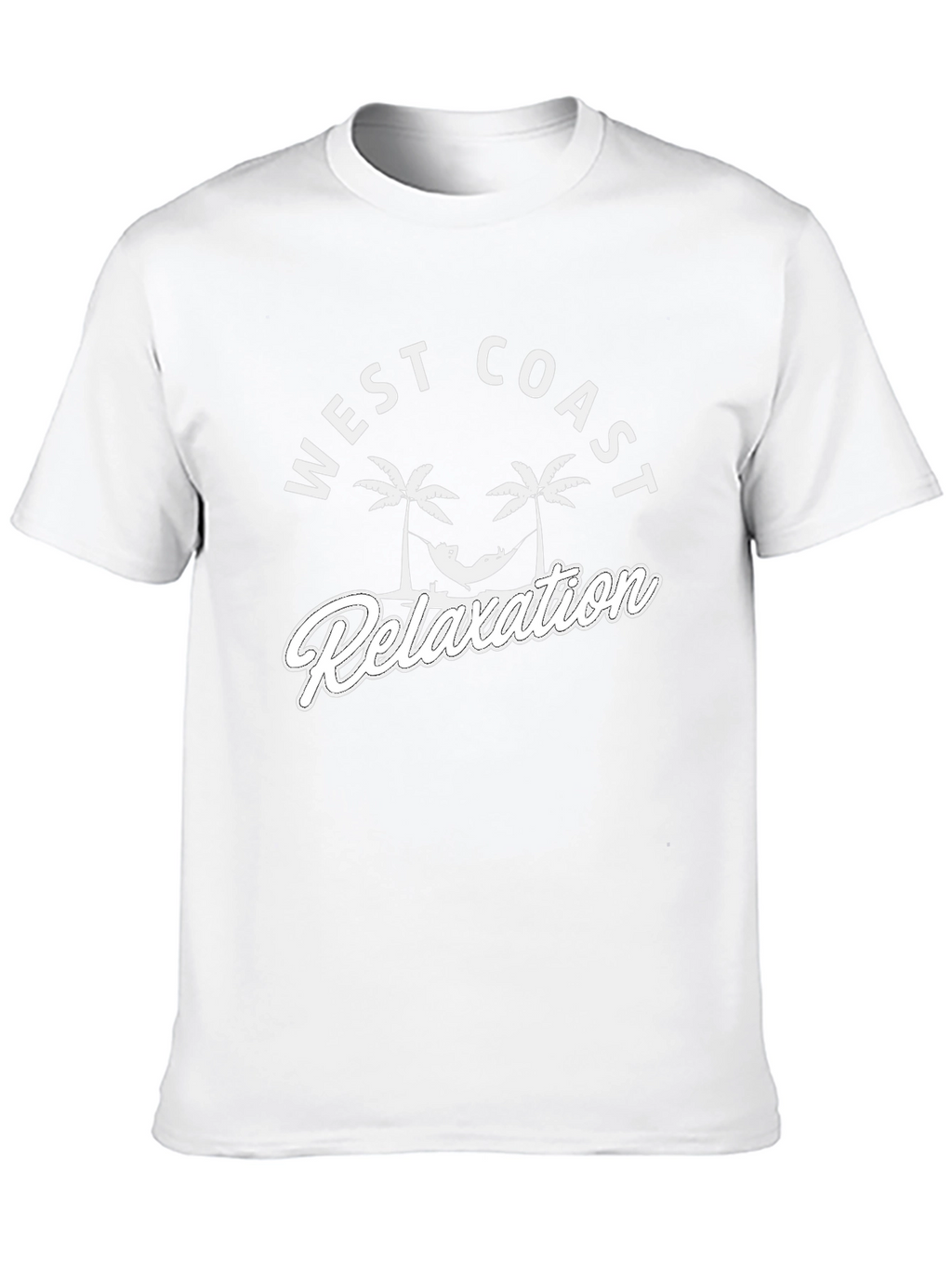 West Coast Relaxation T-Shirt - Black Cotton Tee