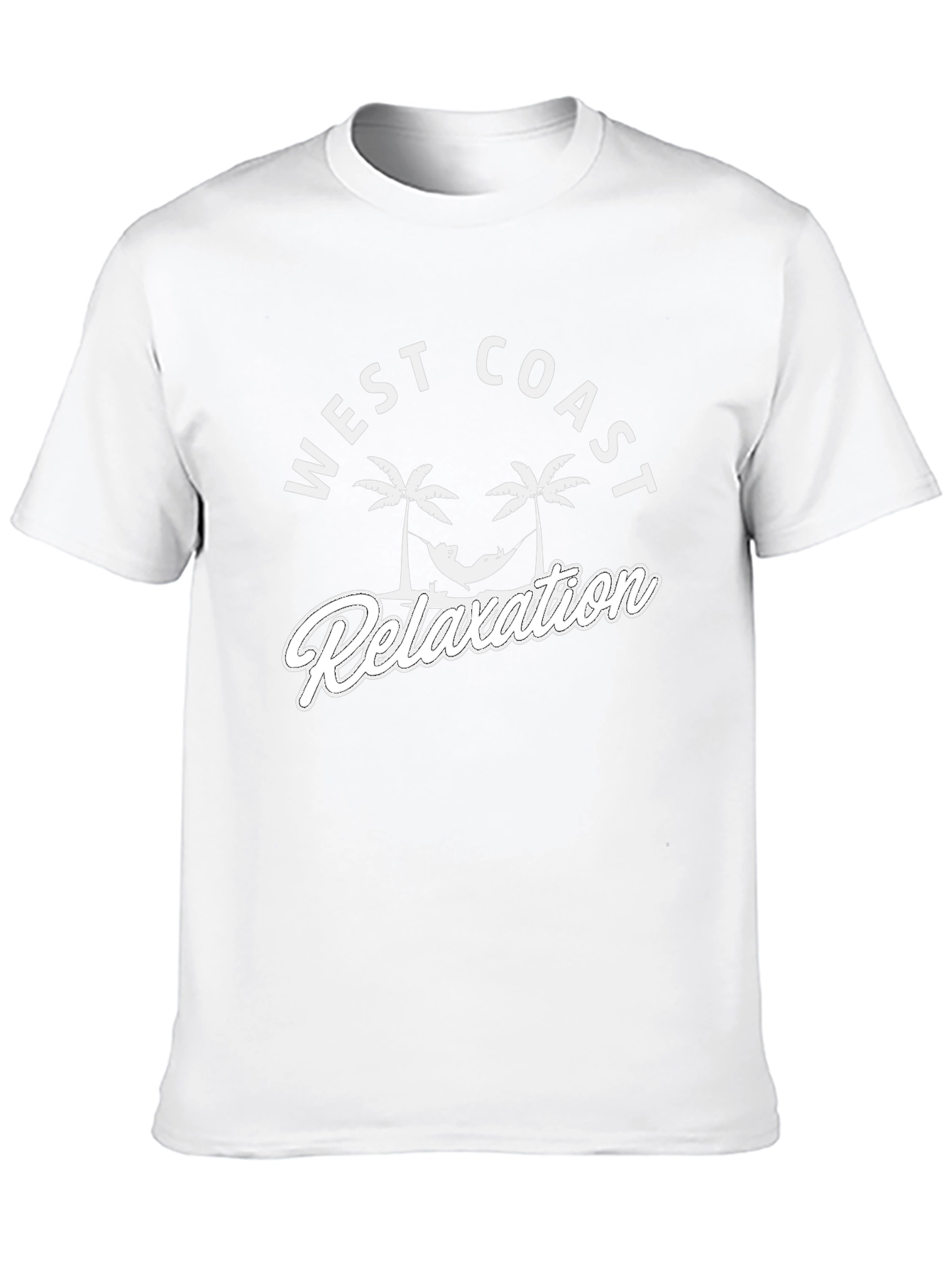 West Coast Relaxation T-Shirt - Black Cotton Tee