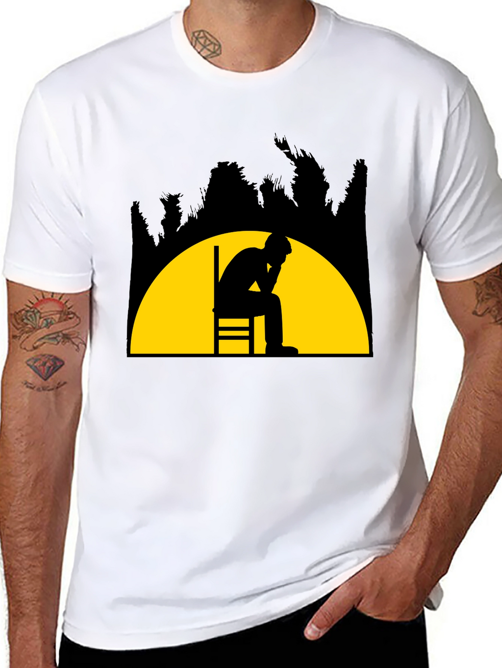 Contemplative Silhouette T-Shirt