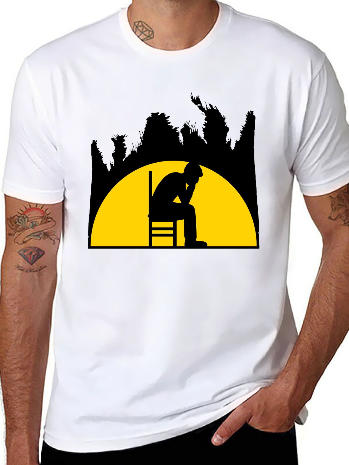 Contemplative Silhouette T-Shirt