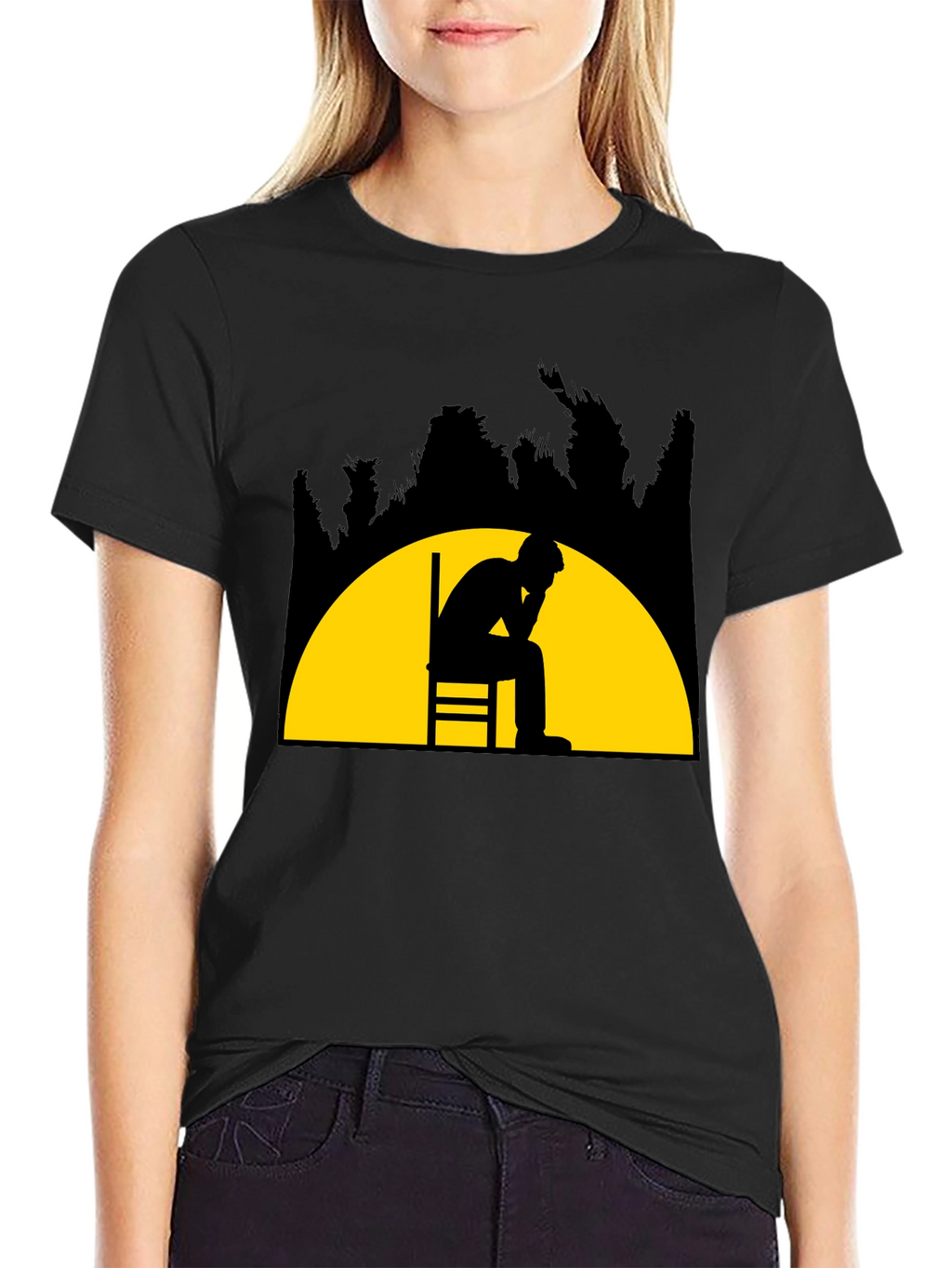 Contemplative Silhouette T-Shirt