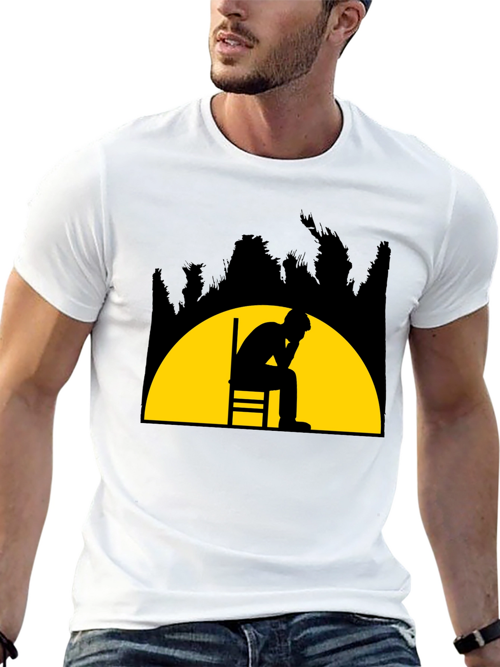 Contemplative Silhouette T-Shirt