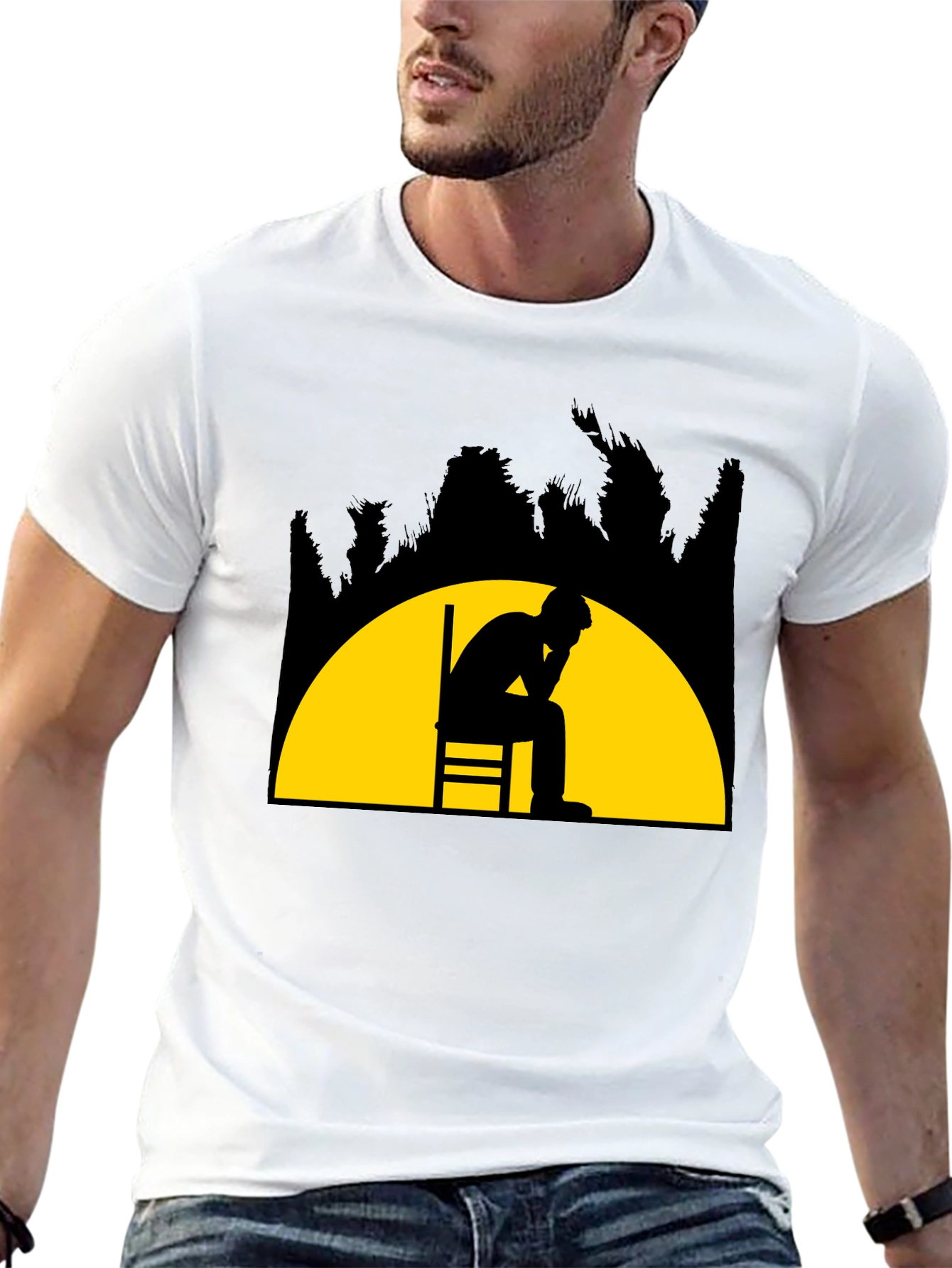 Contemplative Silhouette T-Shirt