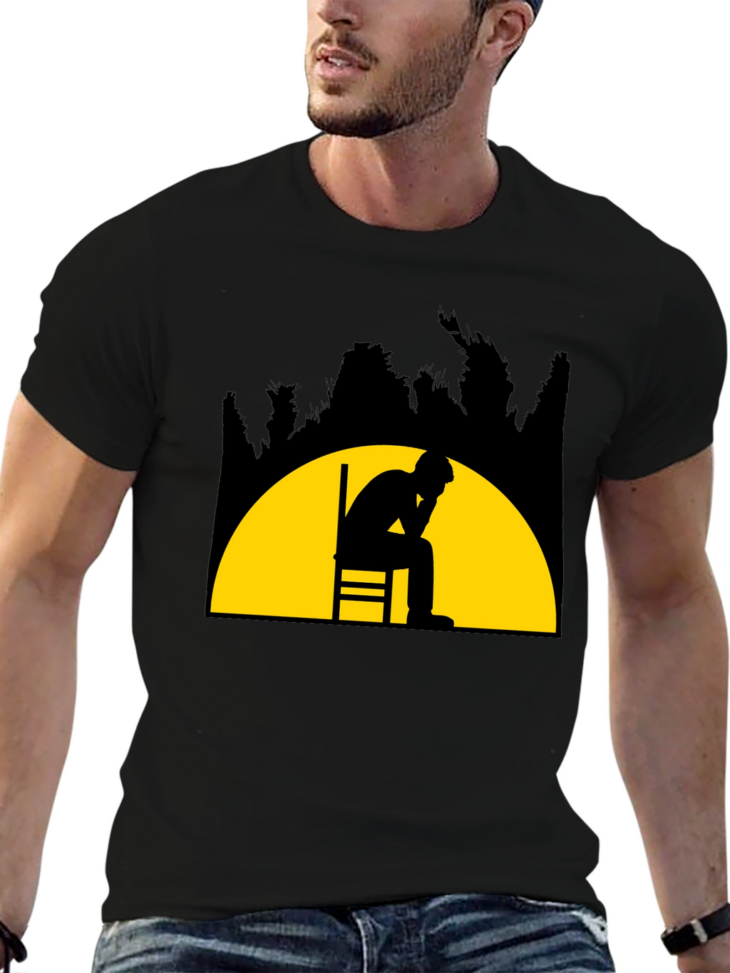 Contemplative Silhouette T-Shirt