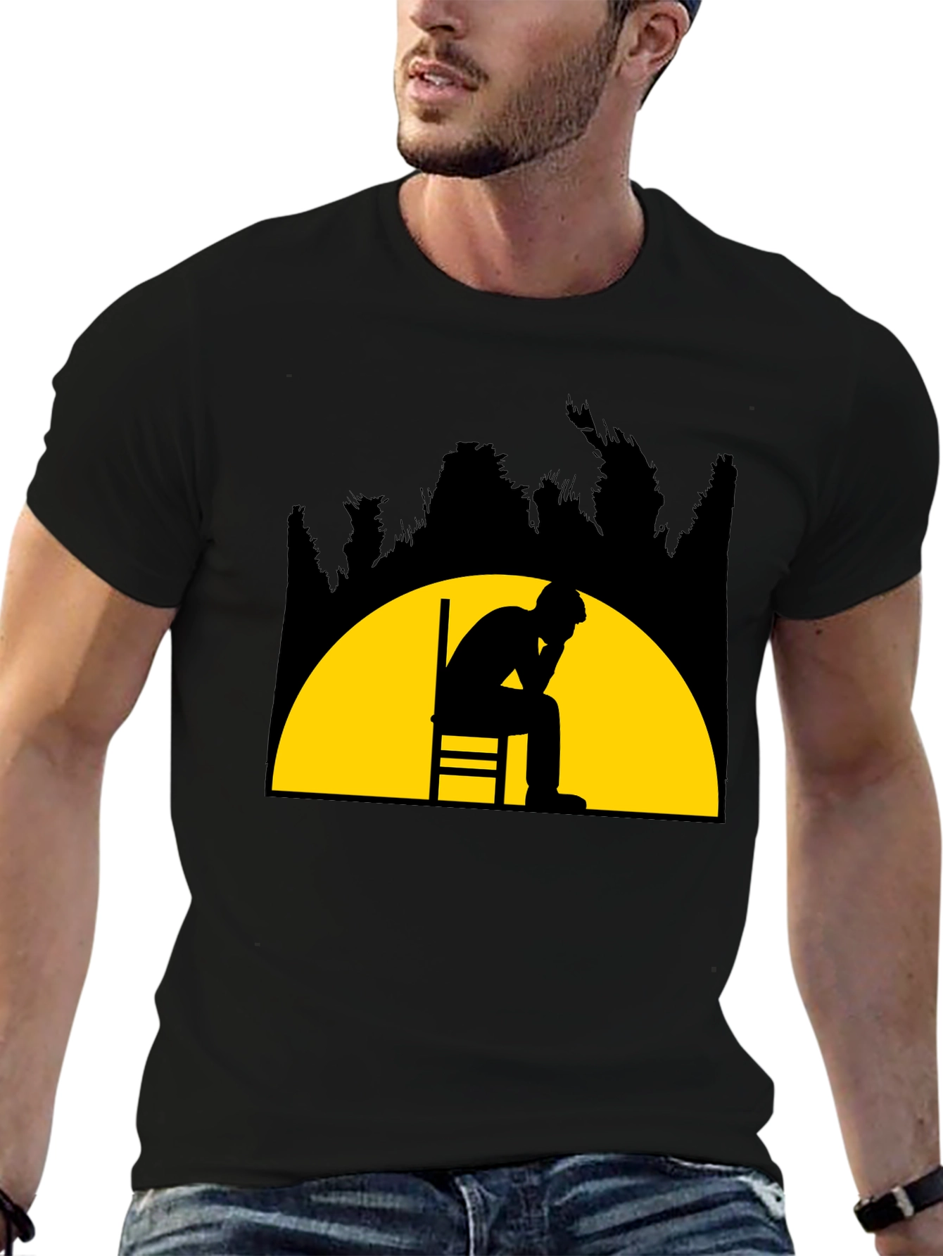 Contemplative Silhouette T-Shirt