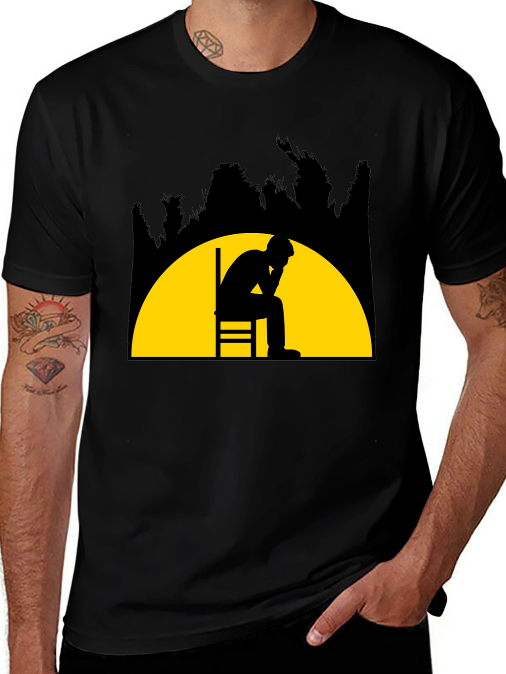Contemplative Silhouette T-Shirt