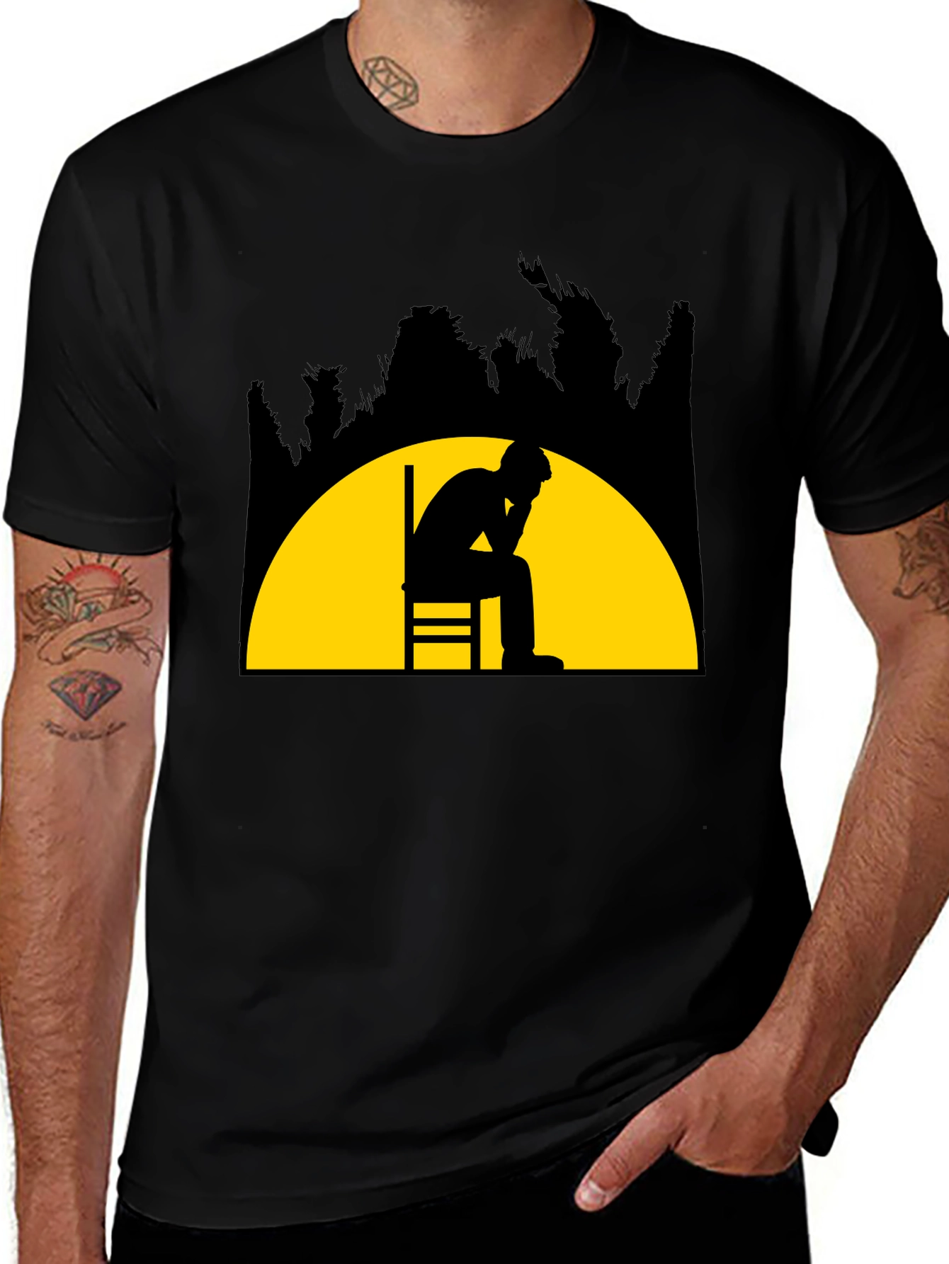 Contemplative Silhouette T-Shirt