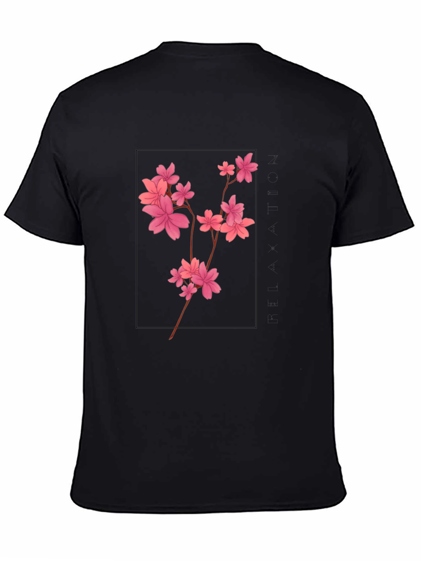 Cherry Blossom T-Shirt - Black Graphic Tee