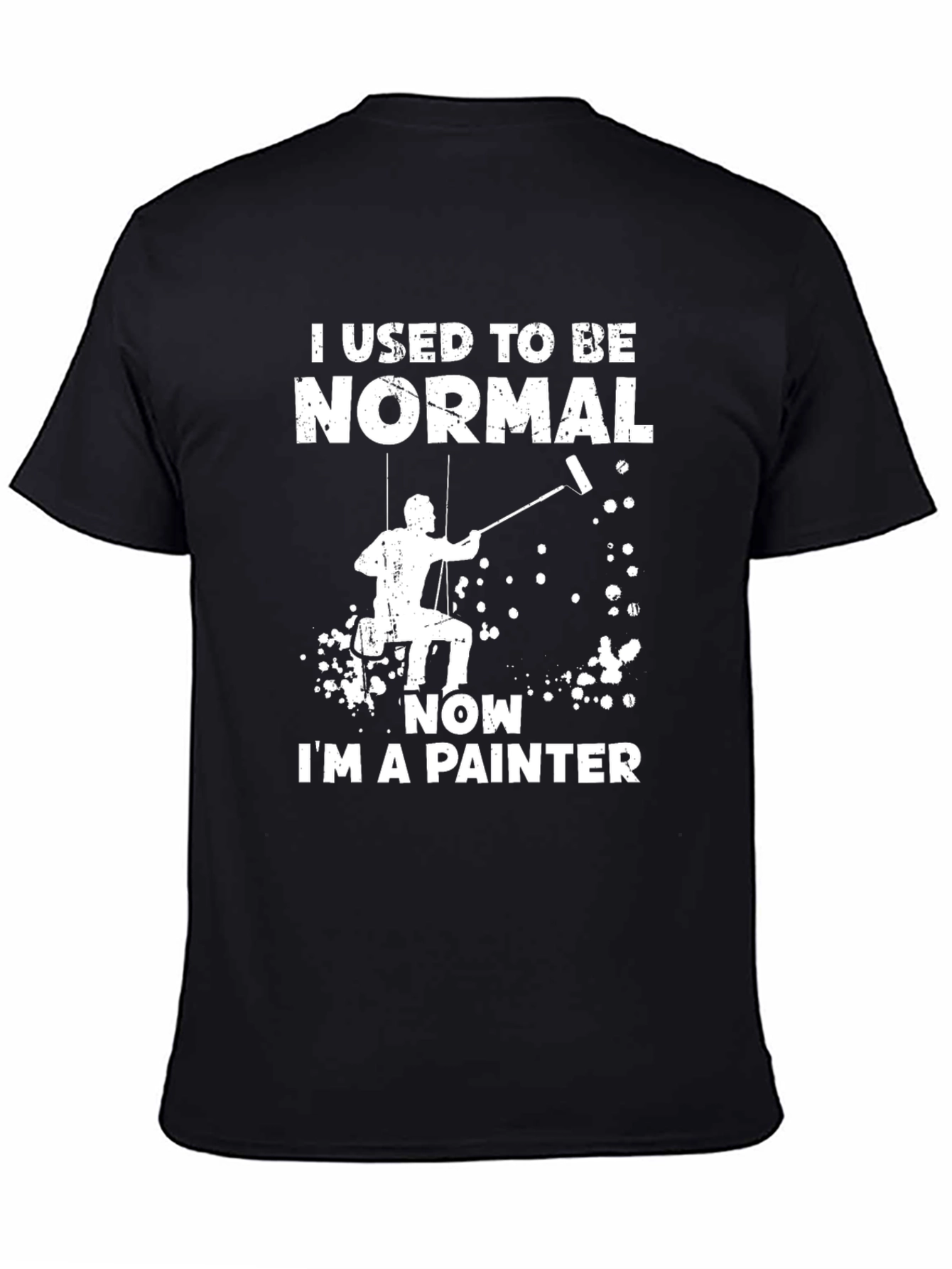 I Used to be Normal Painter T-Shirt - Black