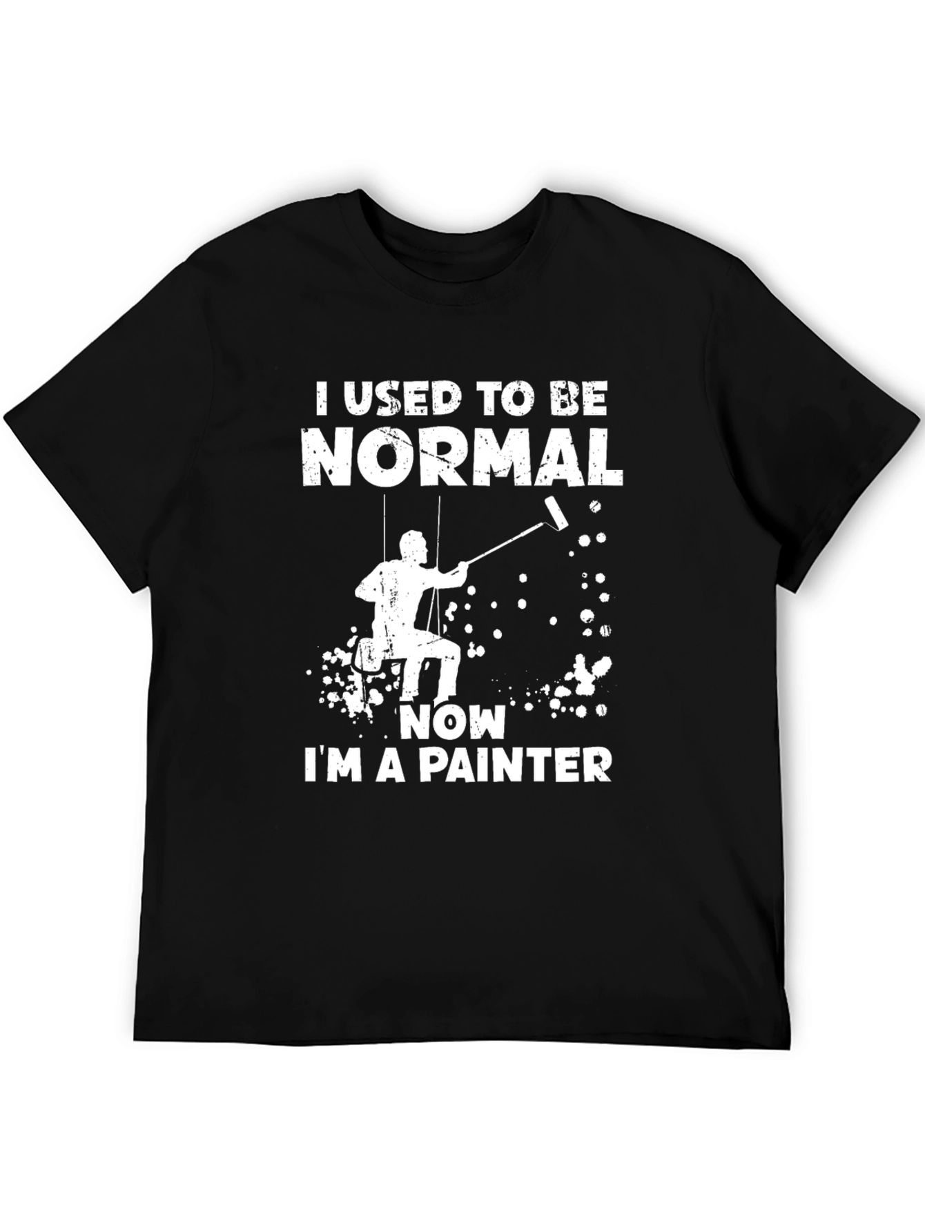 I Used to be Normal Painter T-Shirt - Black