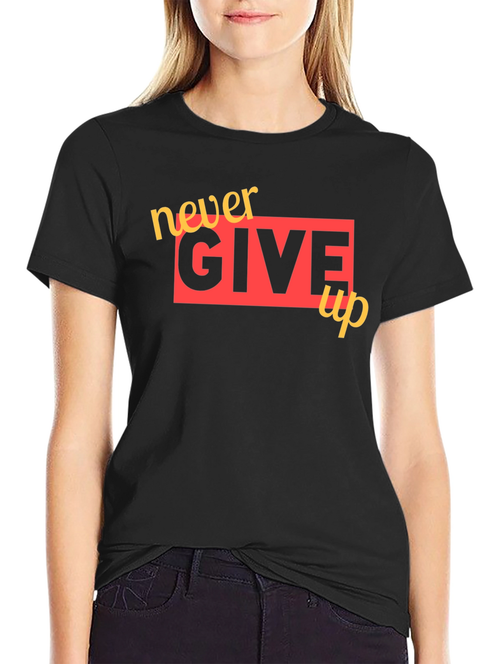 Never Give Up Graphic Tee