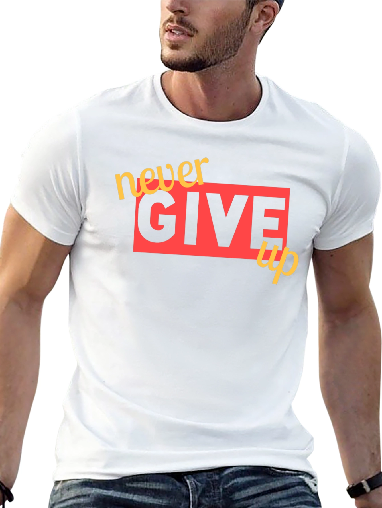 Never Give Up Graphic Tee