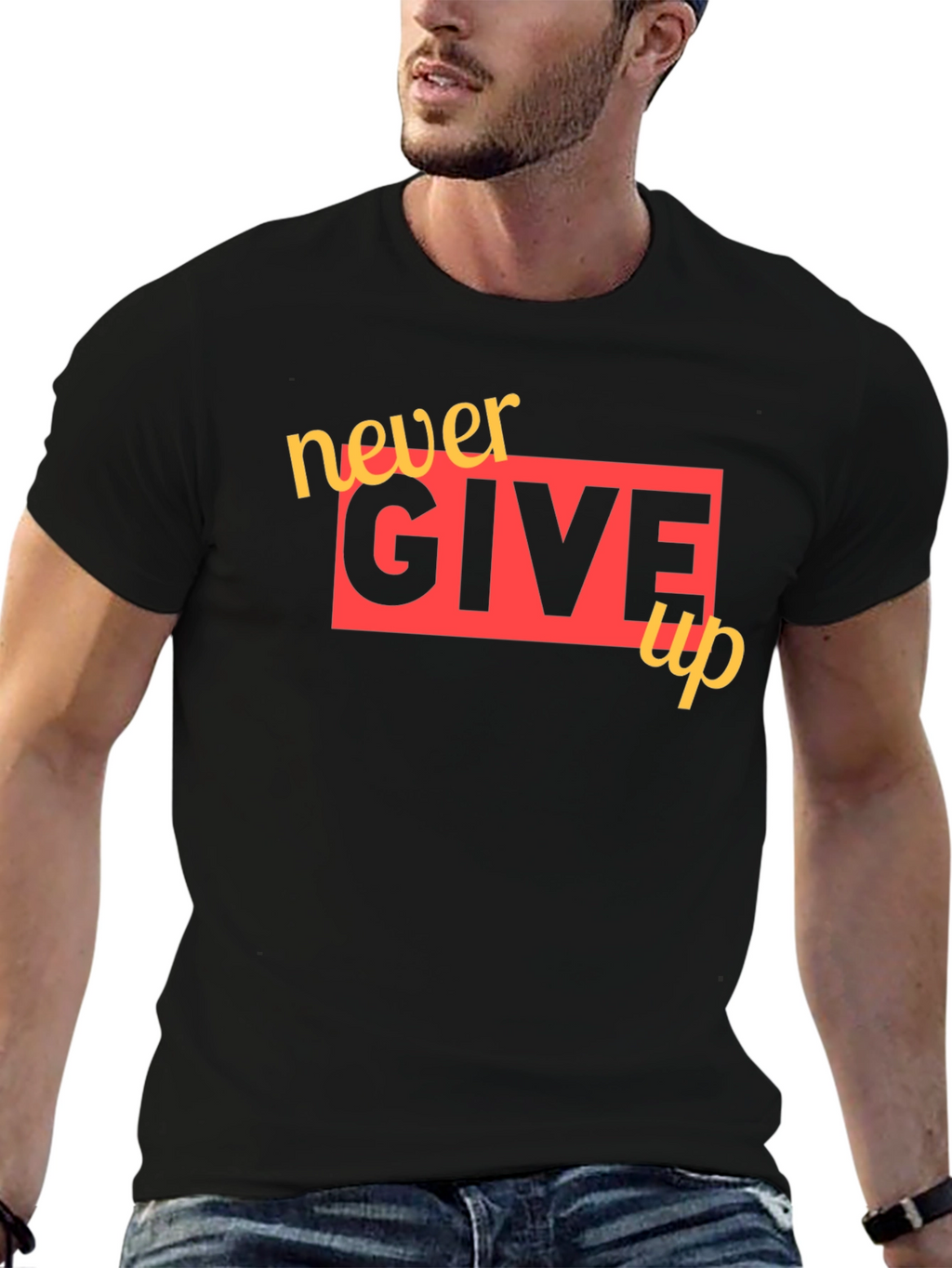 Never Give Up Graphic Tee