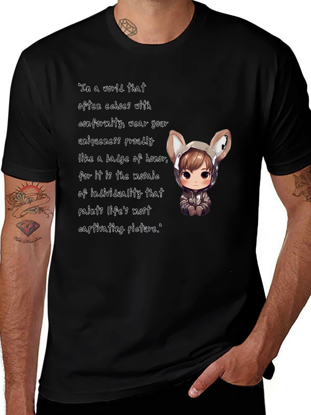 Unique Individuality Graphic T-Shirt