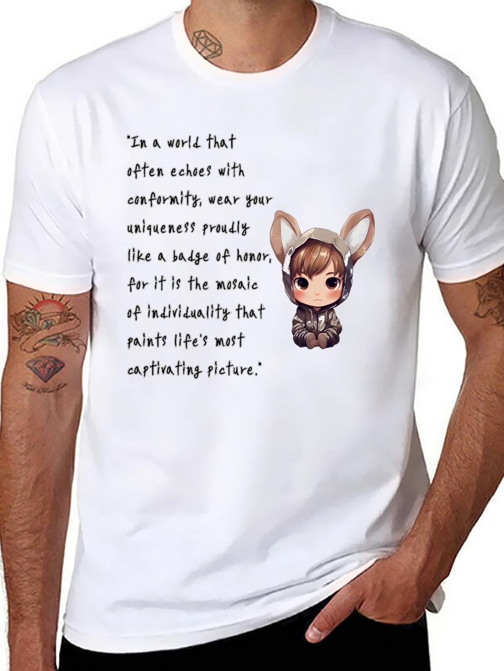 Unique Individuality Graphic T-Shirt