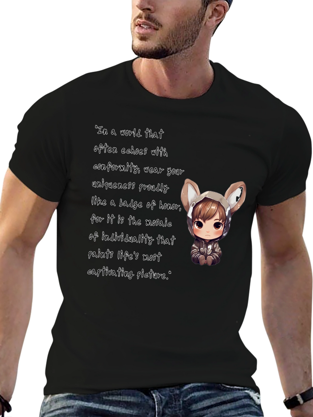 Unique Individuality Graphic T-Shirt
