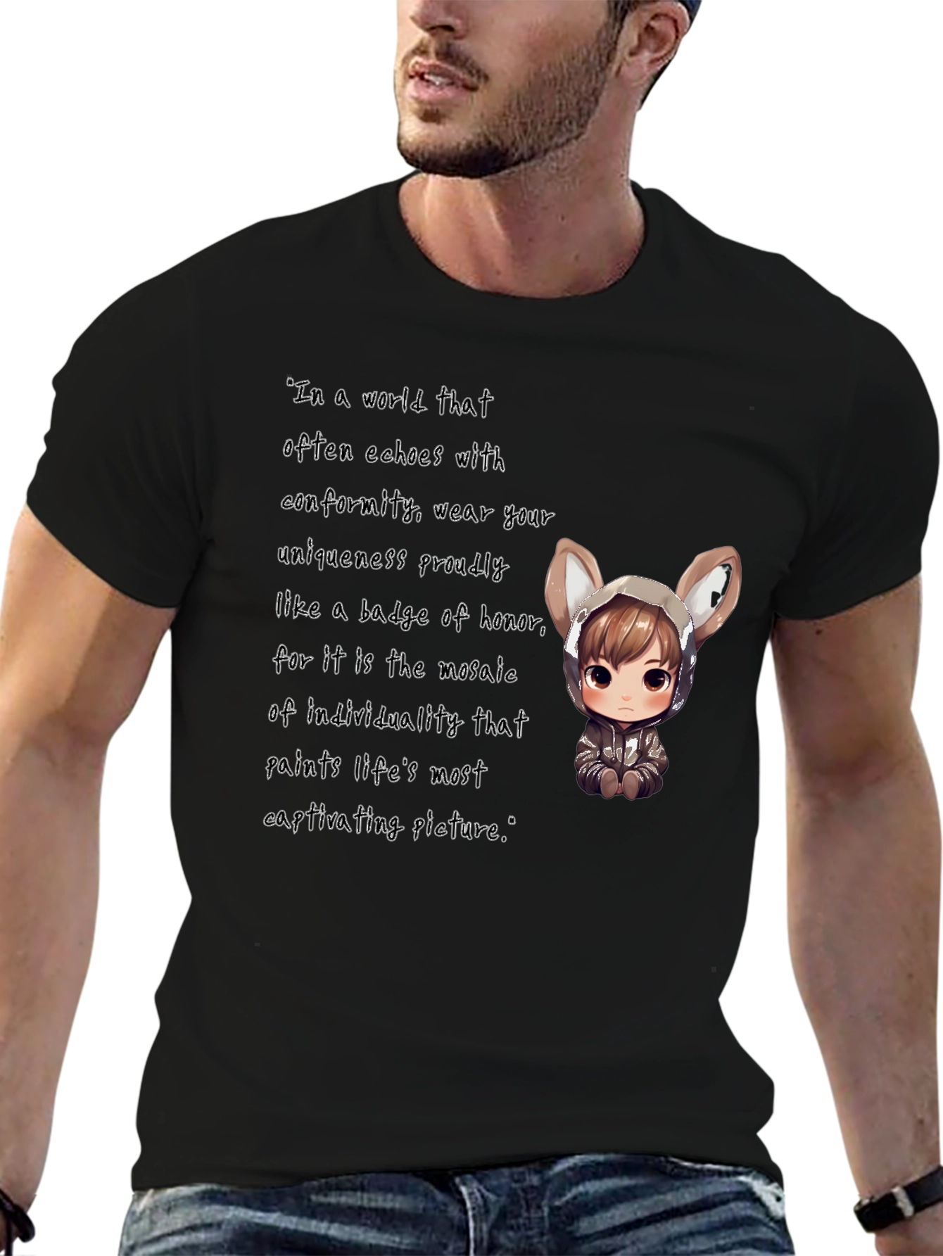 Unique Individuality Graphic T-Shirt