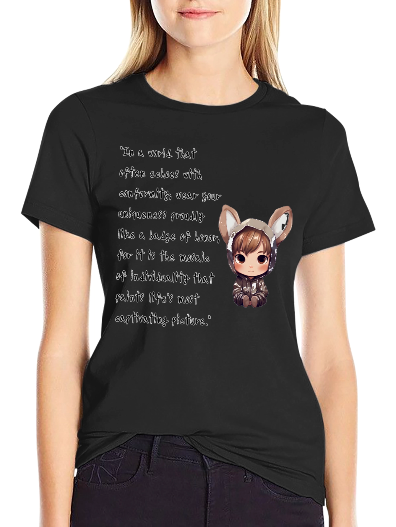 Unique Individuality Graphic T-Shirt