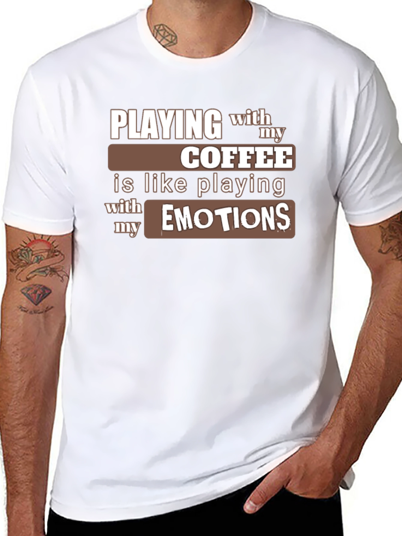 Coffee and Emotions Graphic T-Shirt