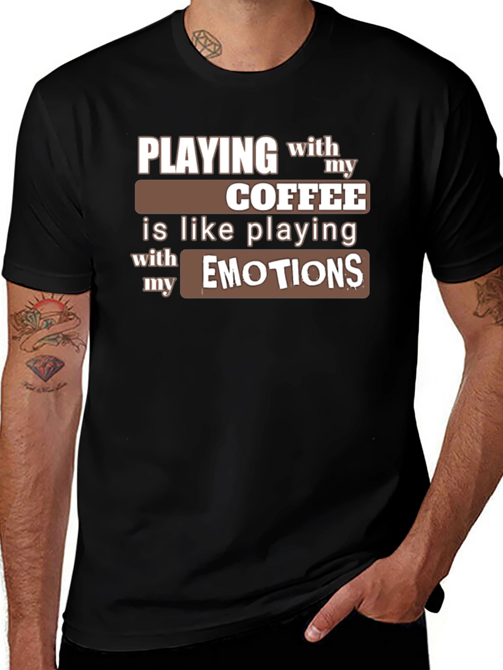 Coffee and Emotions Graphic T-Shirt