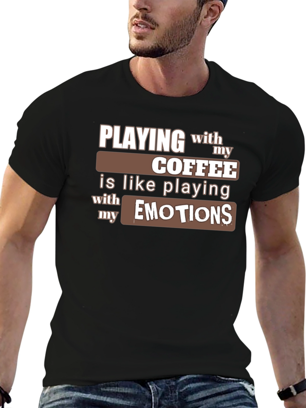 Coffee and Emotions Graphic T-Shirt