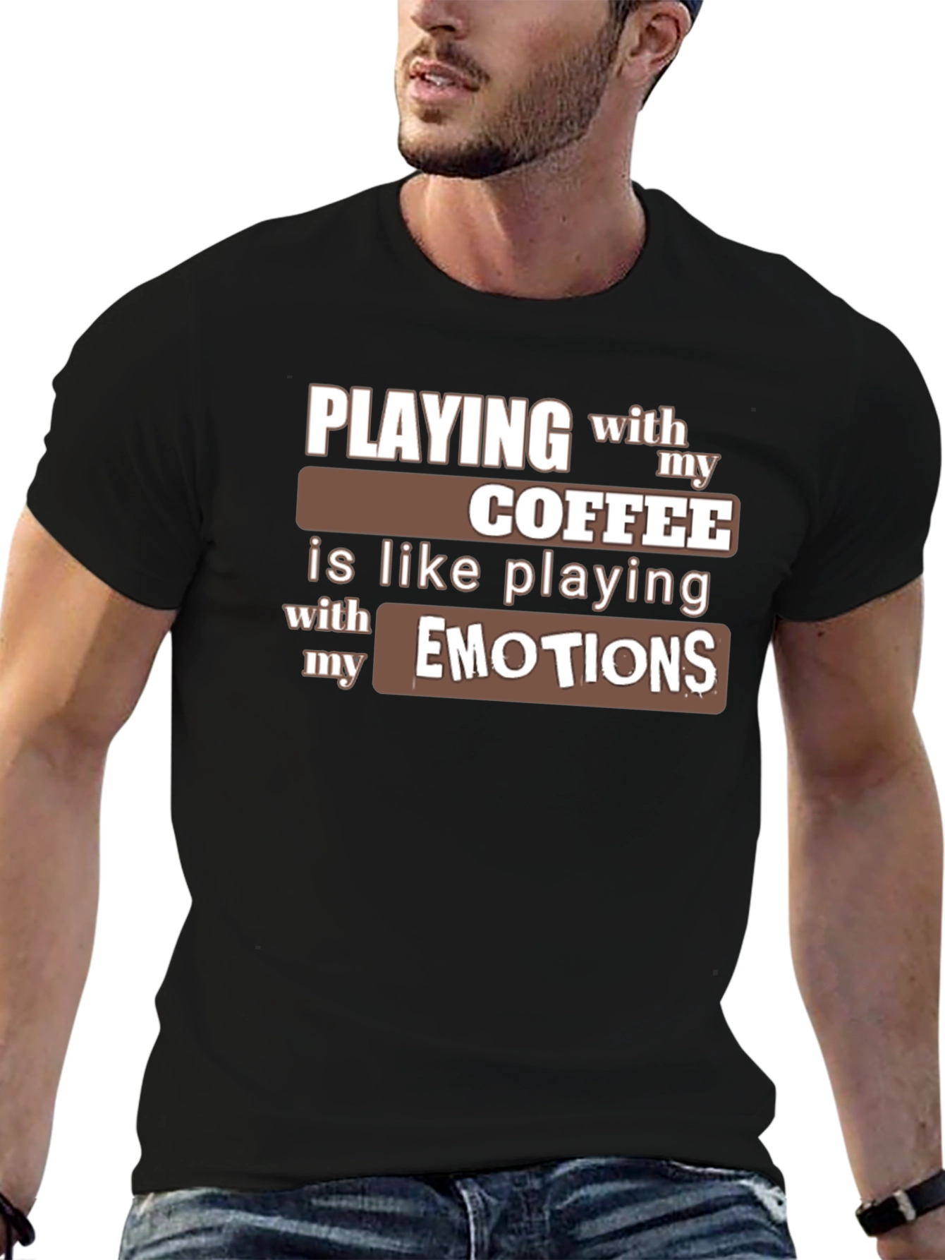 Coffee and Emotions Graphic T-Shirt