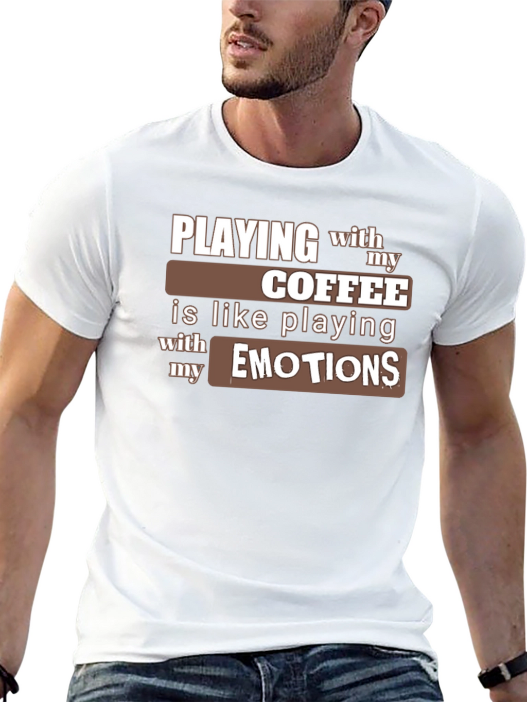 Coffee and Emotions Graphic T-Shirt