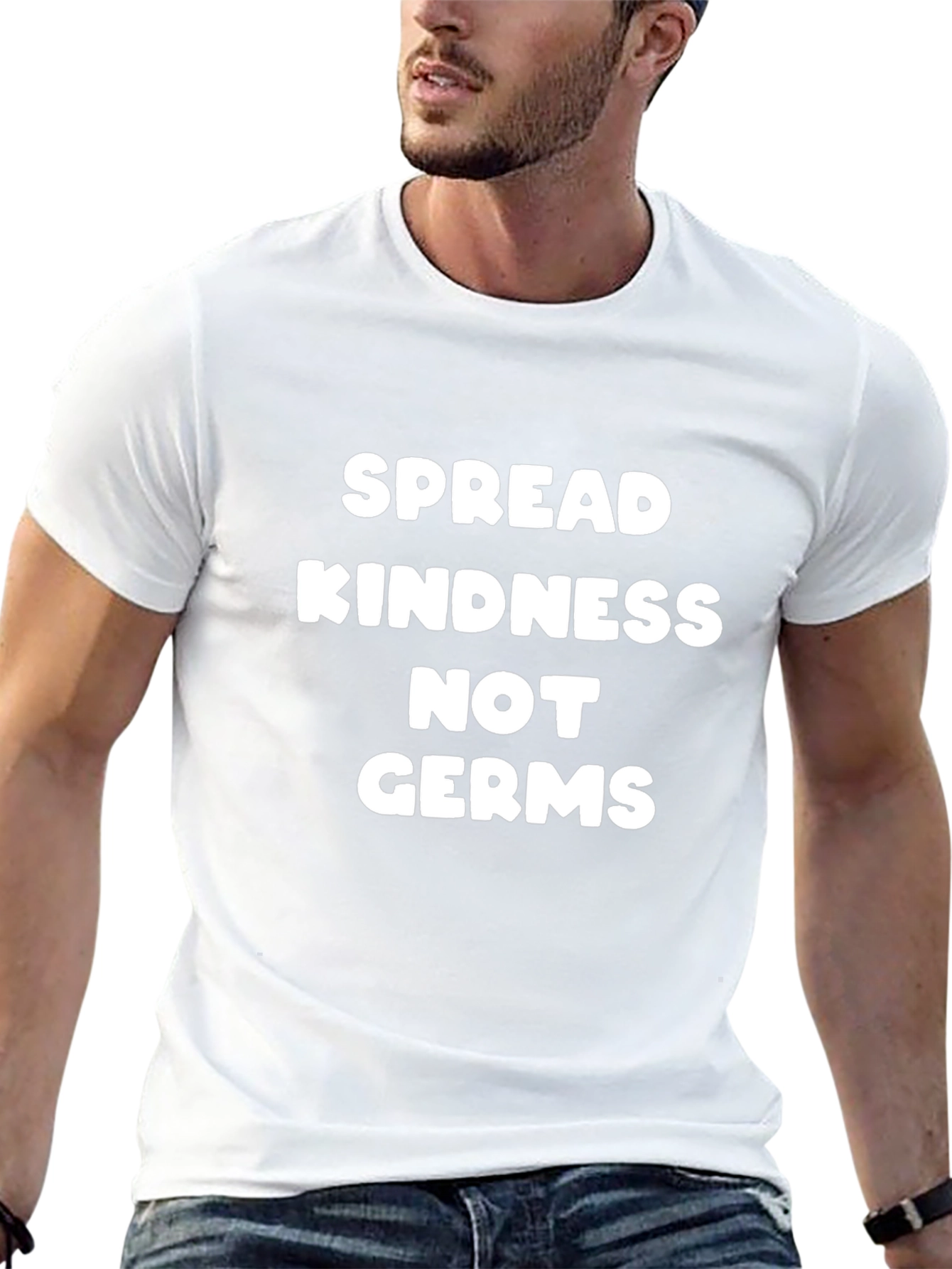 Spread Kindness Not Germs Black Tee