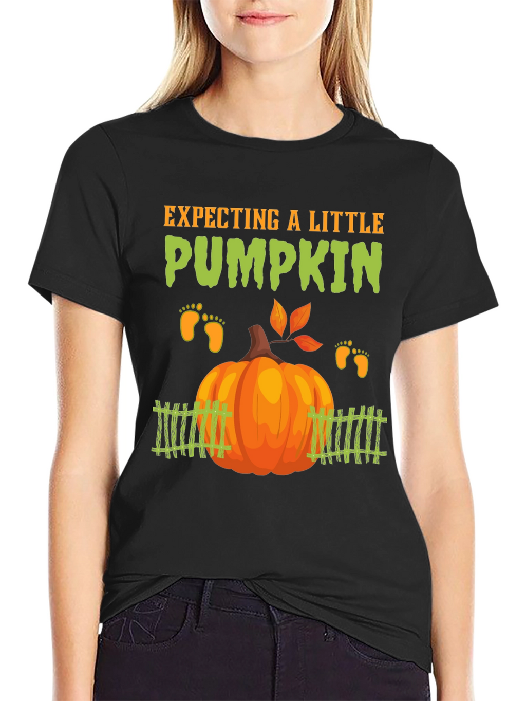 Expecting a Little Pumpkin T-Shirt Pregnancy Announcement Tee