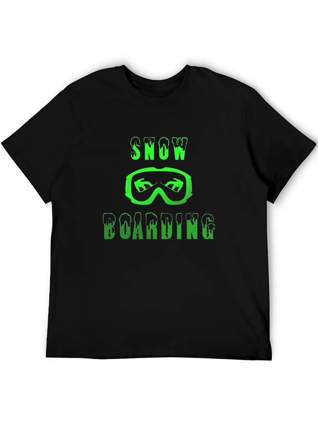 Snowboarding Graphic T-Shirt - Black
