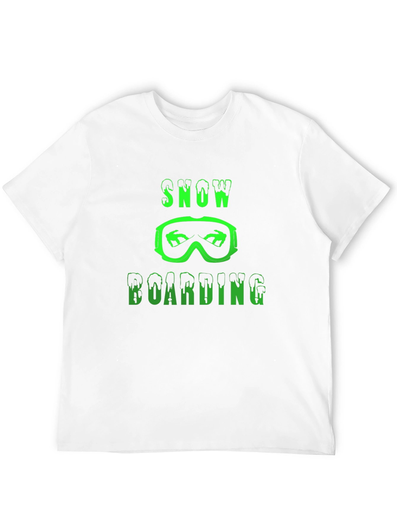 Snowboarding Graphic T-Shirt - Black