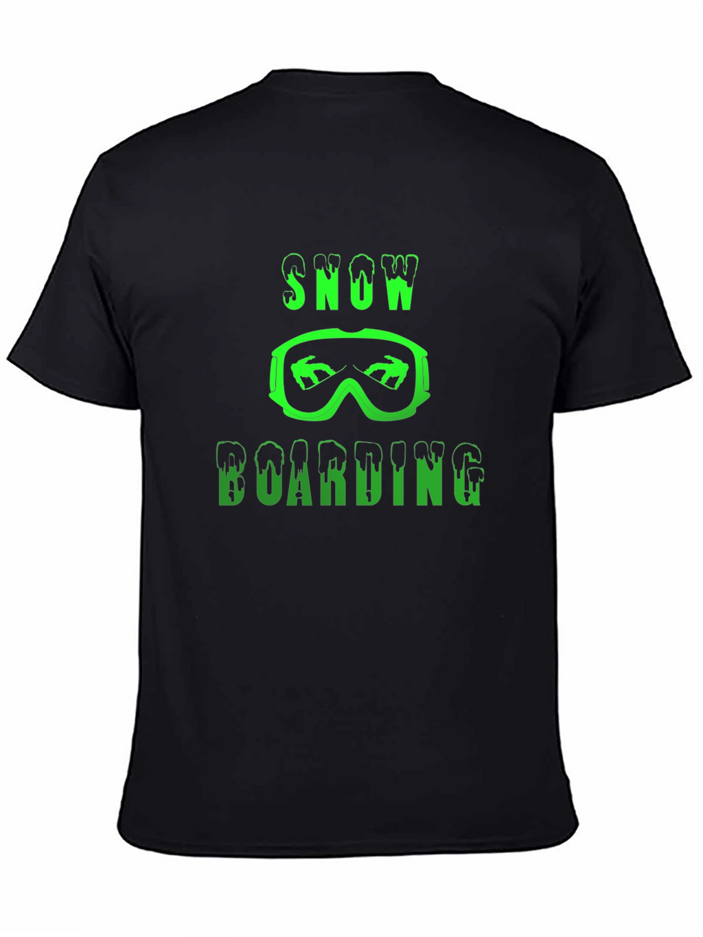 Snowboarding Graphic T-Shirt - Black